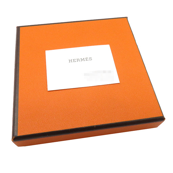 エルメス HERMES カージュドアッシュ Hキューブ ブラックXシルバー メタル エナメル ネックレス シルバー金具