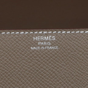 エルメス HERMES デッラ カヴァッレリア エラン エトゥープ ヴォーエプソン ショルダーバッグ シルバー金具 新品 未使用 グレージュ