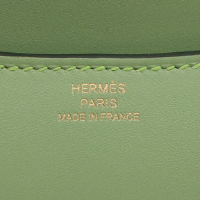 エルメス HERMES コンスタンス3 ミニ ミロワール ヴェールクリケット スイフト ショルダーバッグ ゴールド金具 新品 未使用 緑