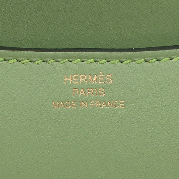 エルメス HERMES コンスタンス3 ミニ ミロワール ヴェールクリケット スイフト ショルダーバッグ ゴールド金具 新品 未使用 緑