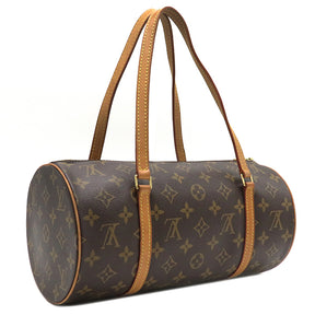 ルイヴィトン LOUIS VUITTON パピヨン 30 M51385 モノグラム モノグラムキャンバス ハンドバッグ ゴールド金具 茶