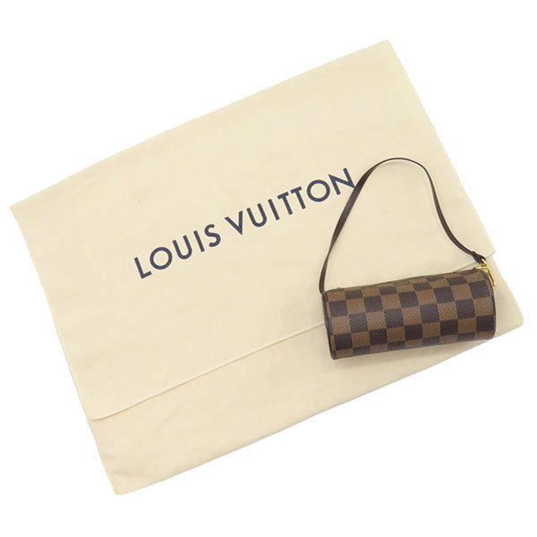 ルイヴィトン LOUIS VUITTON パピヨン 30 N51303 ダミエエベヌ ダミエキャンバス ハンドバッグ ゴールド金具 茶