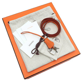 エルメス HERMES ケリー25 内縫い オレンジ トゴ 2WAYバッグ シルバー金具 ショルダー