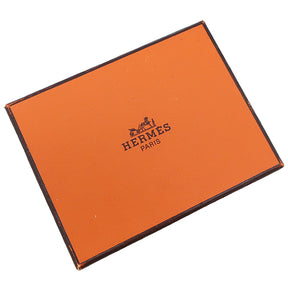 エルメス HERMES ルヴァンキャトル ブルージーン レザー コインケース ゴールド金具 青