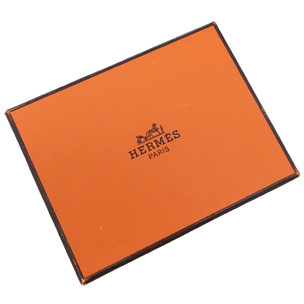 エルメス HERMES ルヴァンキャトル ブルージーン レザー コインケース ゴールド金具 青