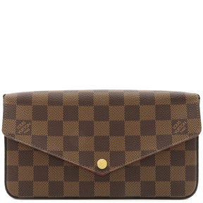 ルイヴィトン LOUIS VUITTON ポシェット フェリシー N63032 ダミエエベヌ ダミエキャンバス チェーンウォレット ゴールド金具 茶 ショルダーバッグ