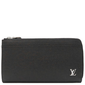 ルイヴィトン LOUIS VUITTON ジッピー ドラゴンヌ M69409 ノワール タイガ 長財布 シルバー金具 黒 L字ファスナー