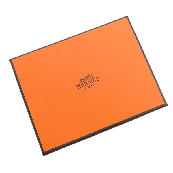 エルメス HERMES カルメン ウノドス ジョーヌドール×ブルードマルト ラムスキン キーリング シルバー金具 フリンジ キーホルダー 黄色 紺