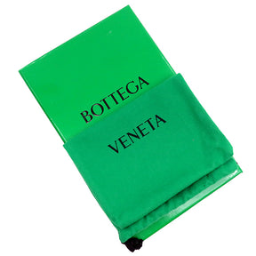 ボッテガヴェネタ BOTTEGA VENETA カセット ロング フラップウォレット 693221 ブラック レザー 長財布 シルバー金具 黒 二つ折り