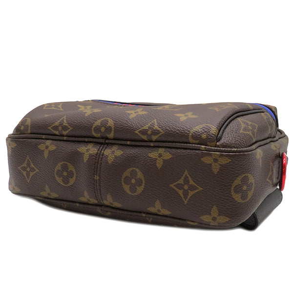 ルイヴィトン LOUIS VUITTON パシフィック バムバッグ M43828 モノグラム モノグラムキャンバス ボディバッグ ゴールド金具 茶 ウエストバッグ ブルー金具 レッド金具