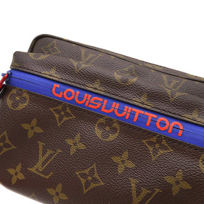 ルイヴィトン LOUIS VUITTON パシフィック バムバッグ M43828 モノグラム モノグラムキャンバス ボディバッグ ゴールド金具 茶 ウエストバッグ ブルー金具 レッド金具