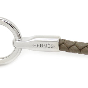 エルメス HERMES グレナン H エトゥープ ヴォースイフト メタル ブレスレット グレージュ