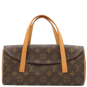 ルイヴィトン LOUIS VUITTON ソナチネ M51902 モノグラム モノグラムキャンバス ハンドバッグ ゴールド金具 茶 赤