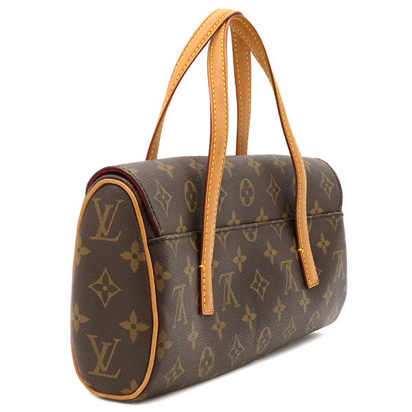 ルイヴィトン LOUIS VUITTON ソナチネ M51902 モノグラム モノグラムキャンバス ハンドバッグ ゴールド金具 茶 赤