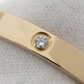 カルティエ Cartier LOVE ラブブレス ハーフダイヤ 4Pダイヤ B6069917 ピンクゴールド K18PG ダイヤモンド #17 ブレスレット 750PG RG 18K 18金