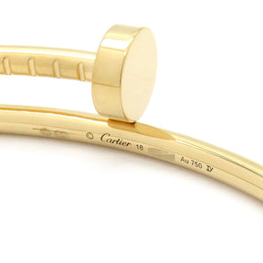 カルティエ Cartier ジュストアンクル SM B6062618 イエローゴールド K18YG #18 ブレスレット 750YG JUSTE UN CLOU