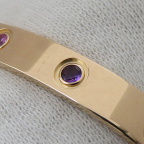 カルティエ Cartier LOVE ラブブレス バングル マルチストーン ピンクゴールド K18PG #16 ブレスレット 10石 10P 750 Au750 18K