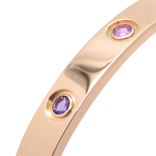 カルティエ Cartier LOVE ラブブレス バングル マルチストーン ピンクゴールド K18PG #16 ブレスレット 10石 10P 750 Au750 18K