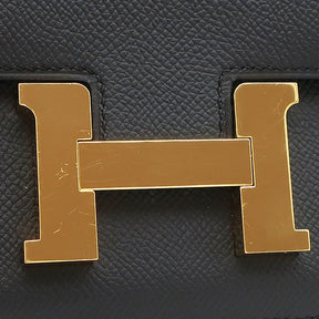 エルメス HERMES コンスタンスミニ 3 ブラック ヴォーエプソン ショルダーバッグ ゴールド金具 黒