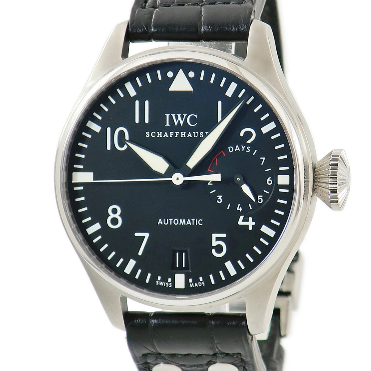 IWC  ビッグ パイロット ウォッチ IW500401 自動巻き メンズ 黒 アラビア パワーインジケーター