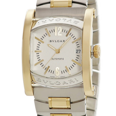 ブルガリ BVLGARI アショーマ AA44SG AA44C6SGD 自動巻き メンズ K18YG×SS コンビ 四角