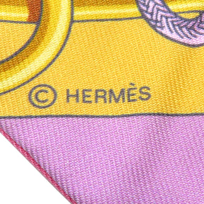 エルメス HERMES ツイリー ブトンドール×モーヴ×ローズ シルク スカーフ 【CLIQUETIS/クリケティス】
