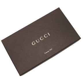 グッチ GUCCI マイクログッチシマ ラウンドファスナー 244994 オレンジ レザー 長財布 シルバー金具 ラウンドファスナー