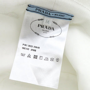 プラダ PRADA ドリル ハット 1HC145 ホワイト ファブリック 14038 帽子 白