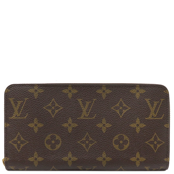 ルイヴィトン LOUIS VUITTON ジッピー ウォレット M42616 モノグラム モノグラムキャンバス 長財布 ゴールド金具 茶 ラウンドファスナー