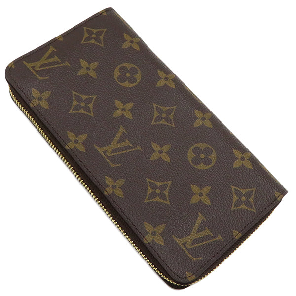 ルイヴィトン LOUIS VUITTON ジッピー ウォレット M42616 モノグラム モノグラムキャンバス 長財布 ゴールド金具 茶 ラウンドファスナー