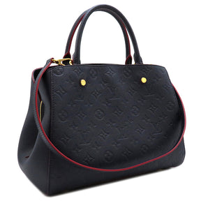 ルイヴィトン LOUIS VUITTON モンテーニュ MM M42746 マリーヌルージュ モノグラムアンプラント 2WAYバッグ ゴールド金具 ショルダー ハンドバッグ