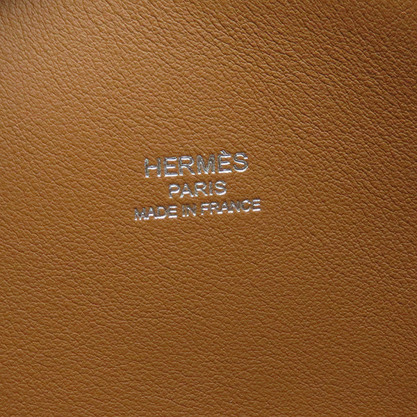 エルメス HERMES ボリード1923 25 ゴールド ヴォーエプソン 2WAYバッグ シルバー金具 茶 ショルダー