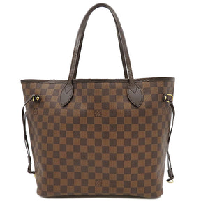 ルイヴィトン LOUIS VUITTON ネヴァーフル MM N51105 スリーズ ダミエキャンバス トートバッグ ゴールド金具 茶 赤