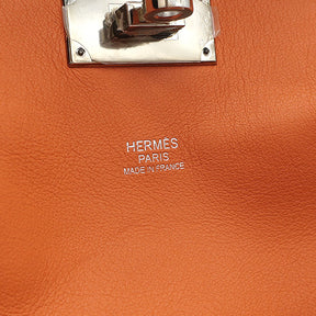 エルメス HERMES ツールボックス 20 オレンジ スイフト 2WAYバッグ シルバー金具