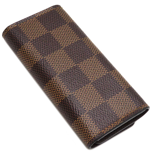 ルイヴィトン LOUIS VUITTON ミュルティクレ4 N62631  ダミエエベヌ ダミエキャンバス キーケース ゴールド金具 茶 ブラウン