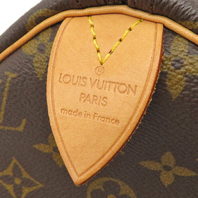 ルイヴィトン LOUIS VUITTON スピーディ 30 M41526 モノグラム モノグラムキャンバス ハンドバッグ ゴールド金具 茶 ボストン 鍵 パドロック欠品