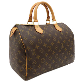 ルイヴィトン LOUIS VUITTON スピーディ 30 M41526 モノグラム モノグラムキャンバス ハンドバッグ ゴールド金具 茶 ボストン 鍵 パドロック欠品