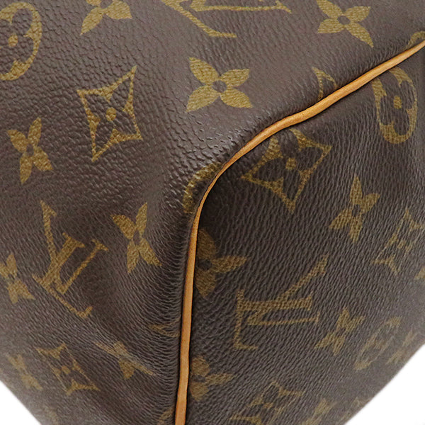 ルイヴィトン LOUIS VUITTON スピーディ 30 M41526 モノグラム モノグラムキャンバス ハンドバッグ ゴールド金具 茶 ボストン 鍵 パドロック欠品