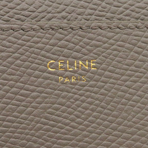 セリーヌ CELINE ロゴ カードホルダー 10B703BEL ぺブル グレインドカーフスキン カードケース グレージュ