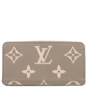 ルイヴィトン LOUIS VUITTON ジッピー ウォレット M69794 トゥルトレールクレーム バイカラーモノグラムアンプラント 長財布 ゴールド金具 グレージュ ラウンドファスナー