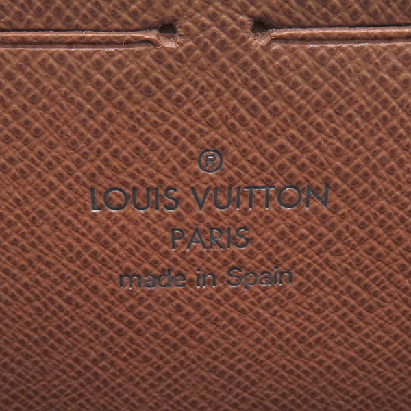 ルイヴィトン LOUIS VUITTON ジッピー ウォレット M60017  モノグラム モノグラムキャンバス 長財布 ゴールド金具 茶 ラウンドファスナー