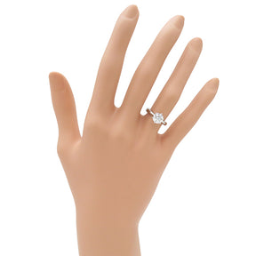 ノンブランド  ダイヤ 立爪リング プラチナシルバー Pt900 ダイヤモンド リング 指輪