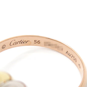 カルティエ Cartier トリニティ SM CRB4086156 ホワイトゴールドXイエローゴールドXピンクゴールド K18WG K18YG K18PG #56(JP16) リング 指輪