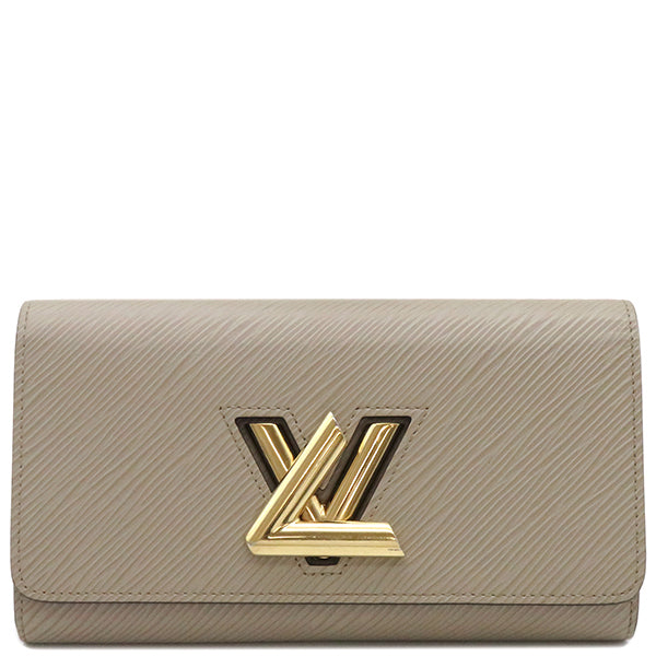 ルイヴィトン LOUIS VUITTON ポルトフォイユ ツイスト M67510 ガレ エピレザー 長財布 ゴールド金具 ベージュ