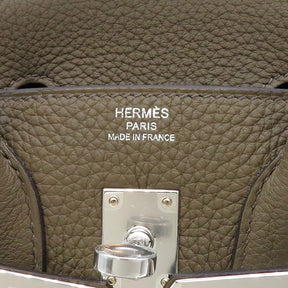 エルメス HERMES バーキン25 ツンドラ トゴ ハンドバッグ シルバー金具 新品 未使用 グレージュ 茶