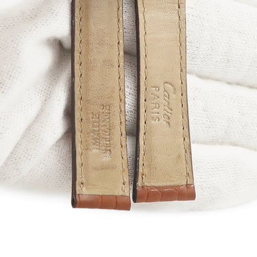 カルティエ Cartier ブラウン クロコダイル 腕時計パーツ 純正 クロコ Dバックル用 替え バンド ベルト ストラップ 16ｍｍ 茶