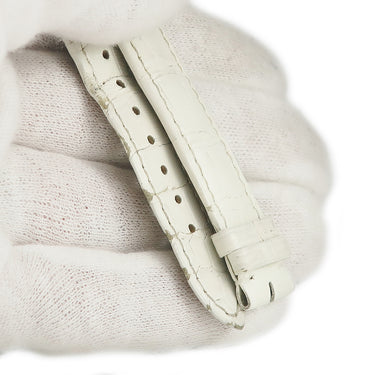 カルティエ Cartier パシャ用 クロコバンド オフホワイト クロコダイル 腕時計パーツ 純正 替え ベルト ストラップ 15ｍｍ 白