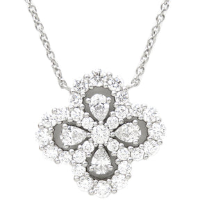 ハリーウィンストン Harry Winston ループ バイ ハリーウィンストン PEDPRPSML4C プラチナシルバー Pt950 ダイヤモンド ネックレス フルモチーフ ペンダント