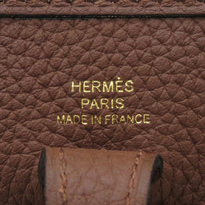 エルメス HERMES エヴリンTPM カカオ トリヨンモーリス ショルダーバッグ ゴールド金具 茶