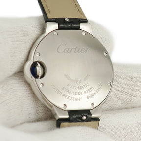 カルティエ Cartier バロンブルー ドゥ カルティエ WSBB0030 自動巻き レディース ボーイズ 青針 ローマン ギヨシェ